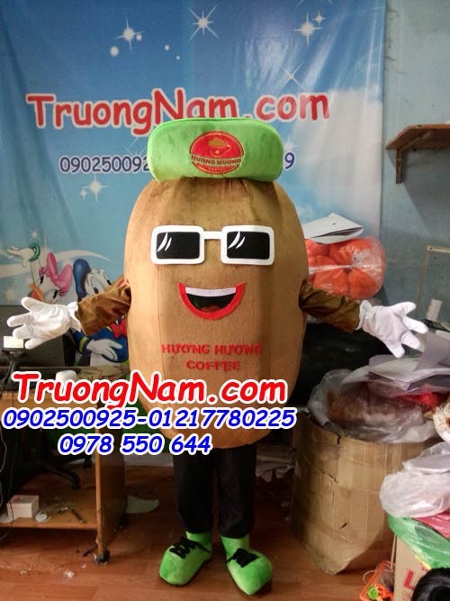 Mascot cà phê- coffe HƯƠNG HƯƠNG Mascot cà phê- coffe HƯƠNG HƯƠNG