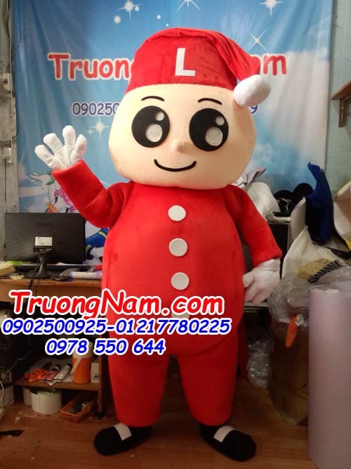 Mascot Đầu Bự - Trang Phục Noel