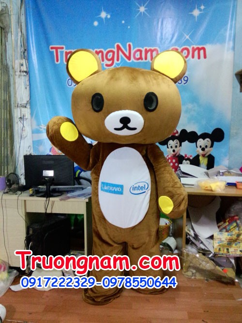 Mascot-gấu bear-GẤU LẦY PHÁT TỜ RƠI Mascot-gấu bear-GẤU LẦY PHÁT TỜ RƠI