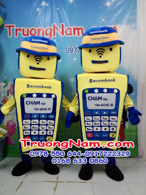 Mascot máy cà thẻ-SACOMBANK