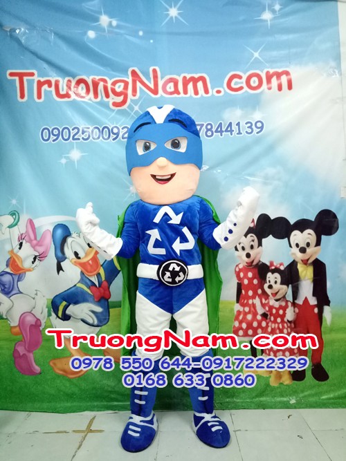 Mascot Siêu nhân xanh-superman safeguard