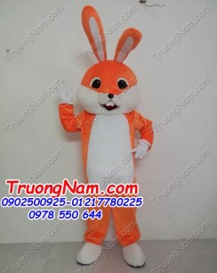 MASCOT THỎ CAM - BỤNG TRẮNG MASCOT THỎ CAM - BỤNG TRẮNG